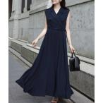 ショッピングノースリーブ 「anuans」 ノースリーブワンピース X-SMALL ネイビー レディース