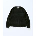 ショッピングオフショルダー tシャツ シェニール ジャガード クルーネック ロンT メンズ