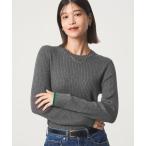 ニット セーター 「WEB限定」「at ease」ソデサキ バイカラー プルオーバー ニット ウォッシャブル レディース