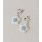  серьги вязаный цветок серьги женский 