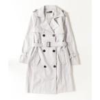トレンチコート コート バックスリットロングトレンチコート レディース