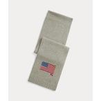 マフラー フラッグ ニット ウールブレンド スカーフ メンズ