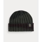 ニット帽 ニットキャップ ディップダイド リブニット コットンブレンド ビーニー メンズ