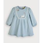 ワンピース キャットベロア長袖ワンピース キッズ 子供服 女の子