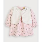 ワンピース 「2点セット」小花柄長袖ワンピース＆ベスト キッズ 子供服 女の子