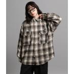 ショッピングネルシャツ シャツ BIGネルチェックシャツ メンズ レディース