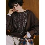 ショッピングレース tシャツ レース切替裏毛プルオーバー レディース
