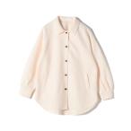 ショッピングcolors ブラウス シャツ SHIPS Colors:「手洗い可能」ライト メルトン 羽織り シャツ レディース