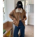 コート アウター ボアジャケット レディース