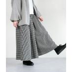 ワイドパンツ パンツ ウール袴パンツ レディース
