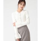 ショッピングドゥ ニット セーター 2025秋冬新作 衿付袖フレアニット レディース