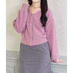 ショッピングドゥ カーディガン 2025秋冬新作 Vネックシャギーカーディガン レディース