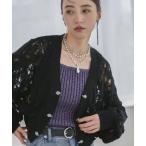「HARE」 ニットカーディガン FREE ブラック レディース