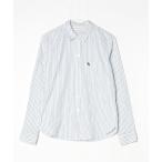 ショッピングAbercrombie 「Abercrombie&Fitch」 ストライプ柄長袖シャツ S グリーン レディース