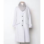 ショッピング毛皮 「LAISSE PASSE」 チェスターコート 40 パープル レディース