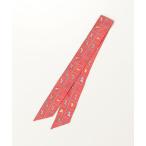 ショッピングHERMES 「HERMES」 COUVERTURES ET TENUES ツイリースカーフ - レッド レディース