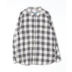 [Columbia] в клетку рубашка с длинным рукавом XX-LARGE серый мужской 