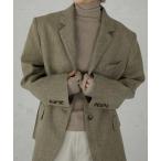 ジャケット テーラードジャケット 「LA PEAU DE GEM」check single breasted jacket/チェックシングルブレステッ