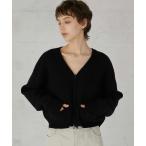 カーディガン 「LA PEAU DE GEM」fake pocket cardigan/フェイクポケットカーディガン レディース
