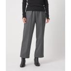 パンツ ポンチ ウラケプリント イージーワイドパンツ 「A DAY IN THE LIFE」 レディース