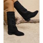 ショッピングスウェード ブーツ フェイクスウェード ズボンブーツ レディース