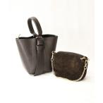 ショルダーバッグ バッグ レザーコンビ２ＳＥＴバッグ レディース