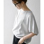 「SHIPS any」 半袖カットソー ONE SIZE ライトグレー レディース