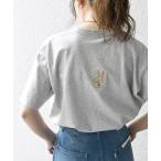 「Collegiate Pacific」 半袖Tシャツ ONE SIZE ライトグレー レディース