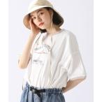 「niko and...」 半袖Tシャツ MEDIUM オフホワイト レディース