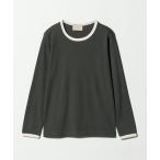 tシャツ リブ バイカラー パイピング カットソー レディース