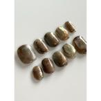 ショッピングネイルシール ネイルチップ ネイルシール 「butter up」ブラウン×キラキラネイルチップ(MA)