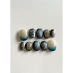 ショッピングネイルシール ネイルチップ ネイルシール 「butter up」海底ブルーのネイルチップ(MA)