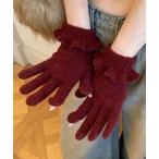  перчатки Wool frill knit globe женский 