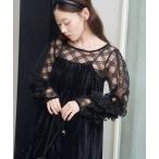 ショッピングドレス ワンピース 「結婚式/オケージョン/2サイズ展開/WEB先行」シアーチェック×ベロアワンピースSET