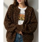 カーディガン 「Korea Select」 ヒョウ柄カーディガン（CN） レディース メンズ