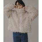 ショッピングブルゾン ブルゾン アウター シープファー スタンドカラー ブルゾン レディース