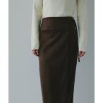 スカート スエードラップタイトスカート