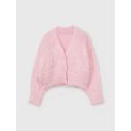 ショッピングカール カーディガン カールシャギーニットカーディガン レディース