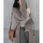 カーディガン ニットロングカーディガン レディース