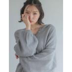 パーカー 「吉田朱里」リラックスニットフーディ レデ