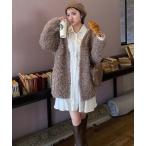 ショッピングモコモコ カーディガン モコモコニットカーディガン レディース