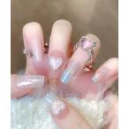  искусственные ногти наклейки на ногти Heart лента ламе варьете искусственные ногти 