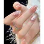  искусственные ногти наклейки на ногти жемчуг линия обнаженный цвет искусственные ногти 