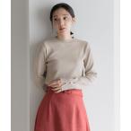 ニット セーター ソデボタンニット606098 レディース