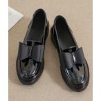 ローファー 「ZOZO限定アイテム」感動の履き心地！エナメルリボンローファー レディース