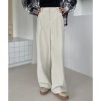  слаксы брюки [Good Riddance] талия tuck вельвет брюки женский 