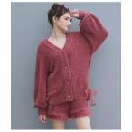 ショッピングリボン パジャマ ルームウェア フェザーヤーンリボンカーディガンパジャマ レディース