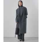 コート チェスターコート ウールパイルロングチェスターコート レディース