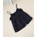 ショッピングコーデュロイ キャミソール 3Dフラワー刺繍 コーデュロイキャミソール