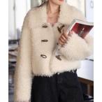 コート アウター プードルボアジャケット レディース